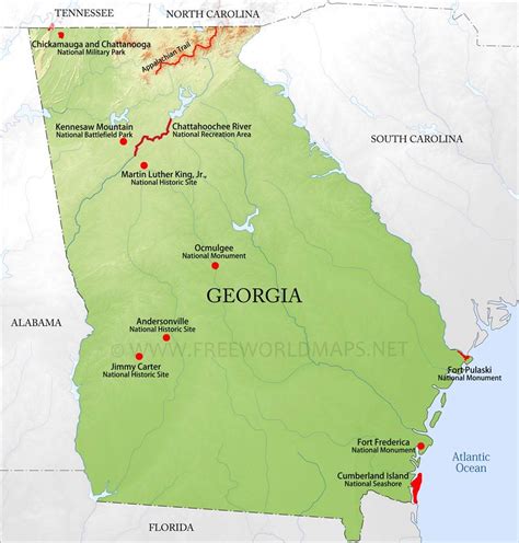 Georgia Physical Map By From Worlds Largest Map Images And Photos Finder