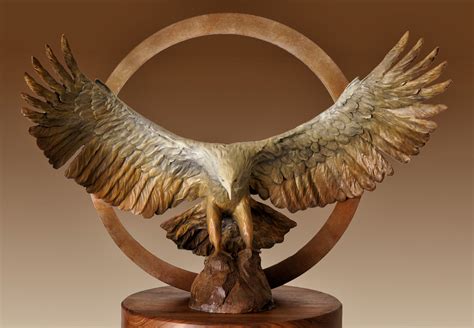 Majestic Bronze Eagle Sculpture — Brian Keith Sculpture