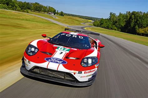 Bred For Endurance Ford Gt Race Car Driven On Track Autocar