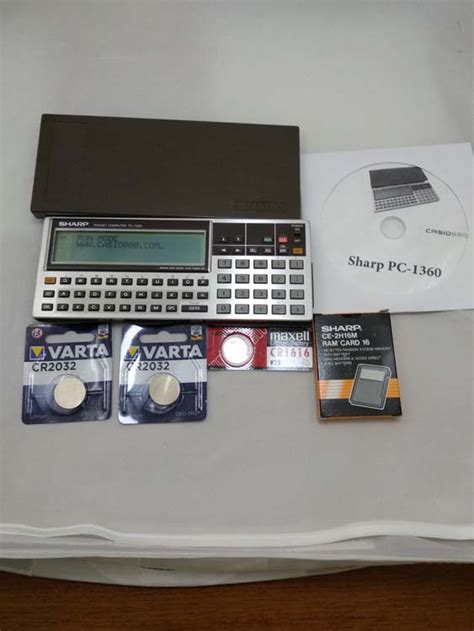 Sharp Calculator Pc 1360 With Memory Card 16kb Ce 2h16m 596 Casio 880