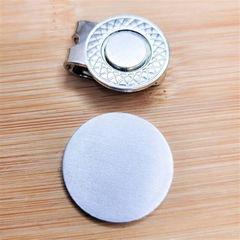 Stainless Golf Ball Marker Blank Thick Magnetic 1 Disc Etsy