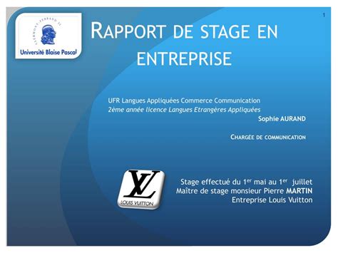 Exemple De Rapport De Stage Powerpoint