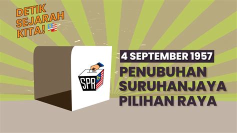 Suruhanjaya pilihan raya malaysia (spr) putrajaya •. 4 September 1957 - Penubuhan Suruhanjaya Pilihan Raya - Rnggt