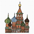 St Basil's Cathedral in Moscow, Russia - Download Free Vectors, Clipart ...