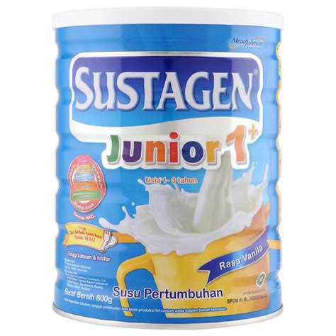 Biarkan terendam dan meresap seketika. Jual Sustagen Junior 1+ Vanila 800gr Tin - Susu Formula ...