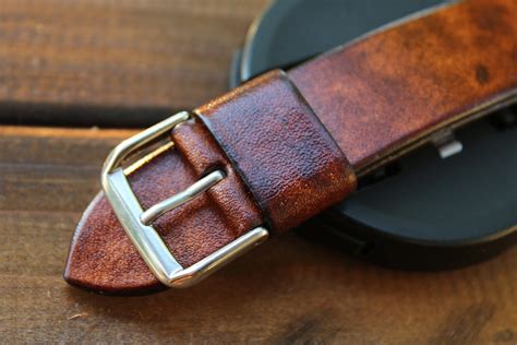 Brown Vintage Leather Watch Strap 16mm 17mm 18mm 19mm 20mm Etsy