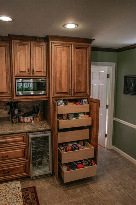 As long as you have enough space for a cabinet, you can build yourself this rustic freestanding kitchen pantry. Pantry Cabinet Ideas | The Owner-Builder Network