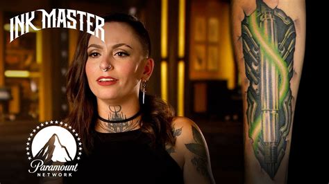 Neon Biomechanical Tattoo Ink Master And Jack Daniels Youtube