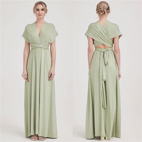 Sage Green Infinity Bridesmaid Dress In 31 Colors Worn To Love