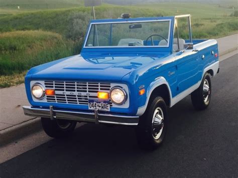 Ford Bronco Convertible 1970 Blue For Sale U15glh93536 1970 Ford