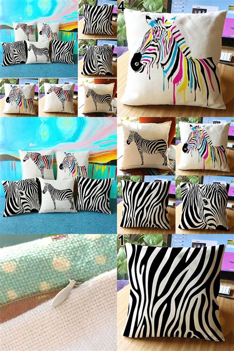 Shop wayfair for all the best animal print outdoor throw pillows. Visit to Buy Throw Pillow Case Waist Zebra Print Pillowcase Home #Advertisement | Sofa cushion ...