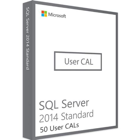 Sql Server 2014 1 50 User Cals Accès Fiable à Vos Données