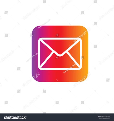 Message Icon Vector Instagram Mail Symbol Vector De Stock Libre De