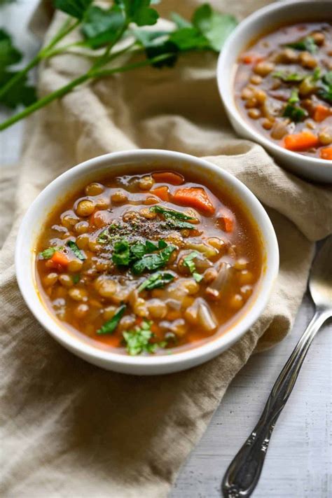 Easy Lentil Soup Super Delicious Art From My Table