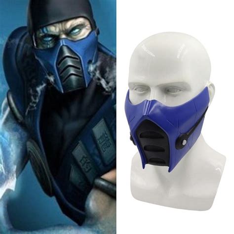 Mortal Kombat Resin Cosplay Masks MK Scorpion Face Sub Zero Mask Masker Unisex Halloween Cosplay