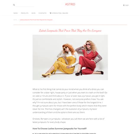 Astrid Online Store Theme