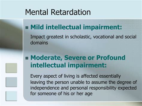Ppt Mental Retardation And Developmental Disabilities Powerpoint