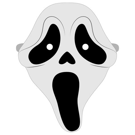 Scream Maskenvorlage Basteln Mit Papier Vorlagen Zum Ausdrucken Für