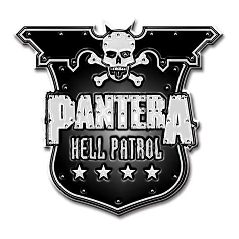 Pantera Pin Badge Hell Patrol Shield Wholesale Only And Official Licensed