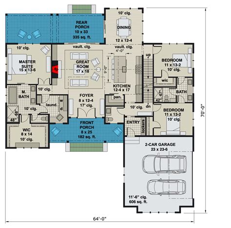 Plan 14693rk Modest Sized 3 Bed Modern Farmhouse Plan With Bonus