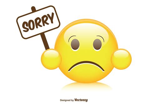 Cute Sorry Smiley Illustration 89907 Vector Art At Vecteezy