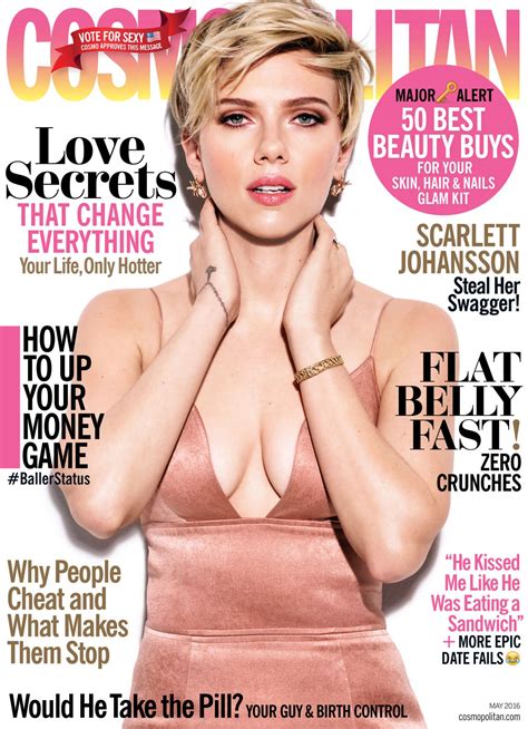 Scarlett Johansson Cosmopolitan Magazine Us May 2016 Issue And Photos