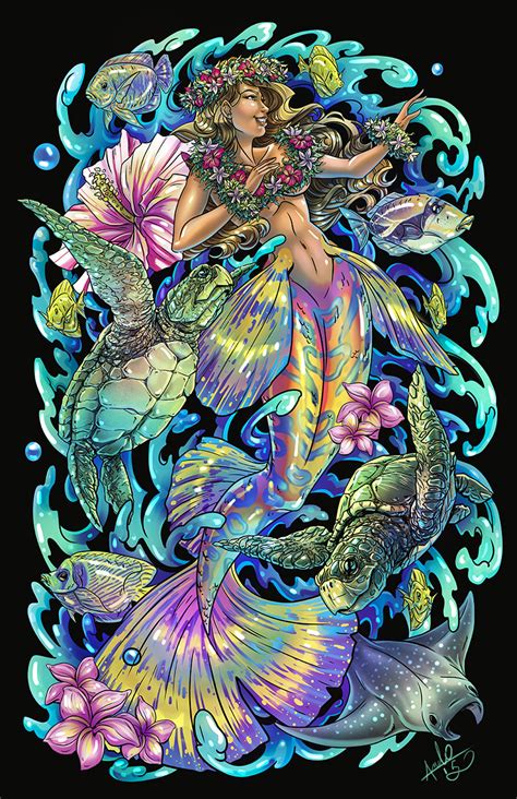 Artstation Hawaiian Mermaid