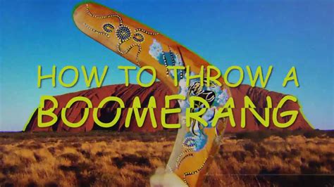 Go to an open field to throw the thing. How to Throw a Boomerang | Office Skit - YouTube