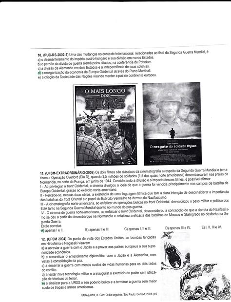 Atividades Sobre Ditadura Militar