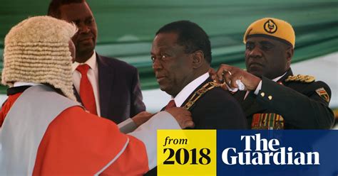 Zimbabwe Emmerson Mnangagwa Sworn In As President Zimbabwe The
