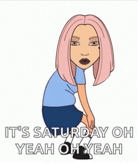 Its Saturday Oh Yeah Twerking Animated Girl 