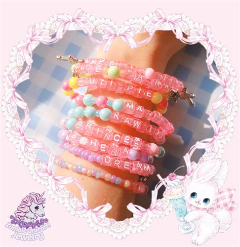 Pastel Bracelets For Cuties Beaded Fairy Kei Angelcore Etsy Canada