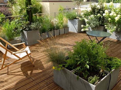 20 terrasses pour vous inspirer aménagement terrasse : Aménagement paysager d'une terrasse à Paris... - L'Aurey ...