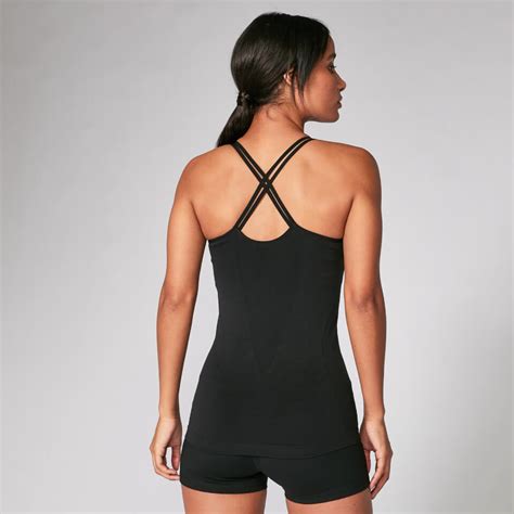 Buy Womens Gym Vest With Support Black Myprotein™