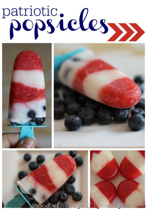 Patriotic Popsicles Recipe Homemade Heather 4th Of July Desserts