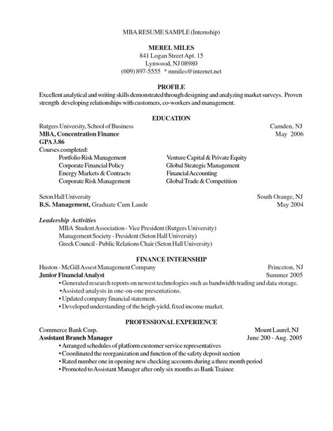 Our website was created for the unemployed looking for a job. 12 Mba Application Resume Template Examples | Resume Template