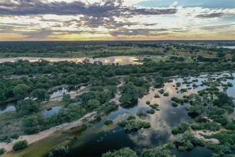 Aerial View Of The Zambezi River Wired For Adventure