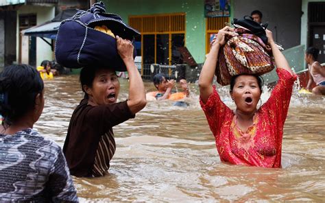 Monsoon Rains Induce Flooding In Jakarta Indonesia World Monsoons