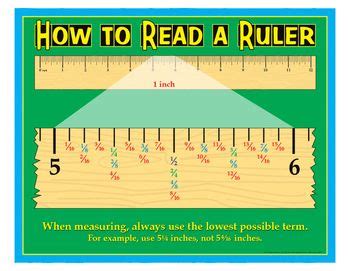 Today, the more commonly found term is ruler. How To Read A Ruler- 8½" x 11" by Really Good Stuff | TpT | Education math, Math lessons ...