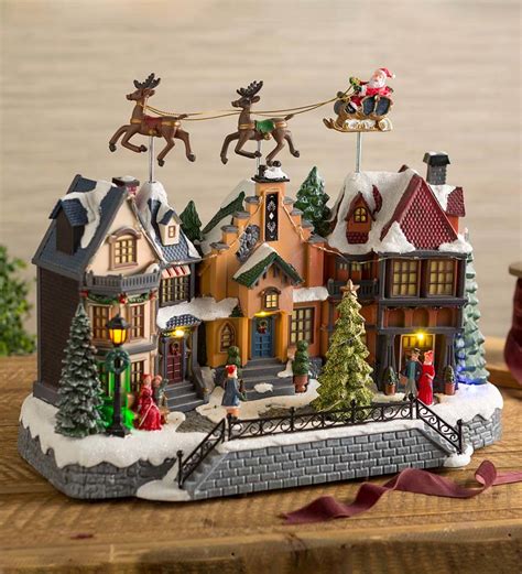 Seasonal Décor Santas Sleigh And Reindeer Best Choice Products Animated
