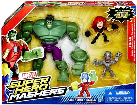 Marvel Super Hero Mashers Hulk Smash Force Figure Set Micro Ultron