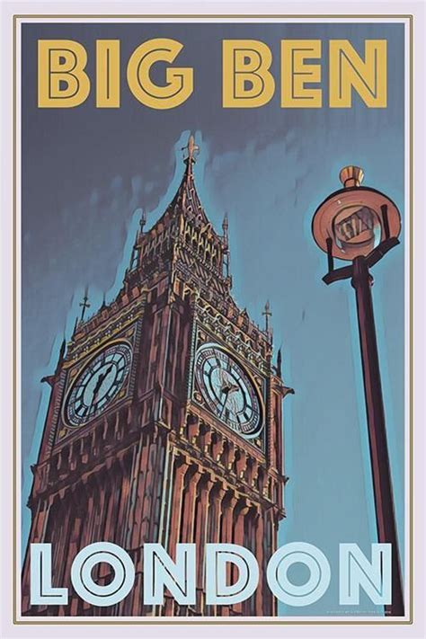 Big Ben • London Alecse London Poster Vintage Posters Vintage