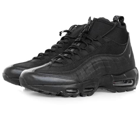 Nike Leather Air Max 95 Sneakerboot Black Shoe 806809 002 For Men Lyst
