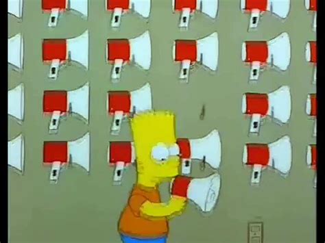 Bart Simpson Megaphone Testing Dailymotion Video