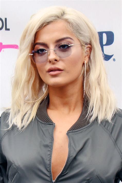 Bebe Rexha Wavy Platinum Blonde Choppy Layers Hairstyle Steal Her Style