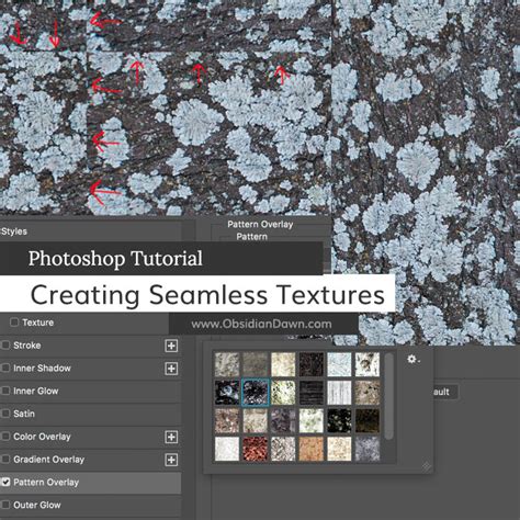 Creating Seamless Textures In Photoshop Tutorial Obsidian Dawn