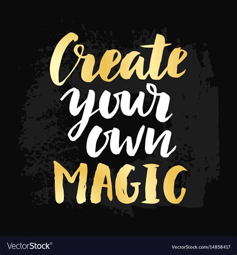 Create Your Own Magic Poster Royalty Free Vector Image
