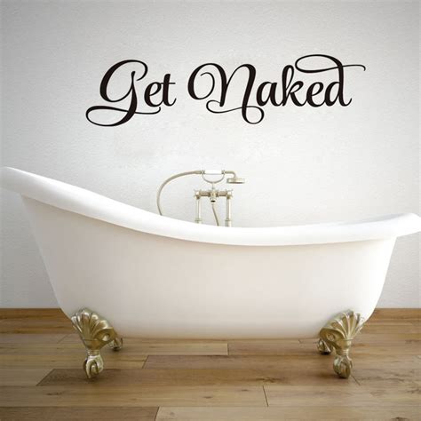 Aliexpress Com Buy DCTOP Get Naked Bathroom Wall Decal Wall Sticker Vinyl Toliet Living Room