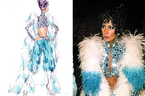 See Bob Mackie S Sketches For Classic Madonna Cher Tina Turner Gowns