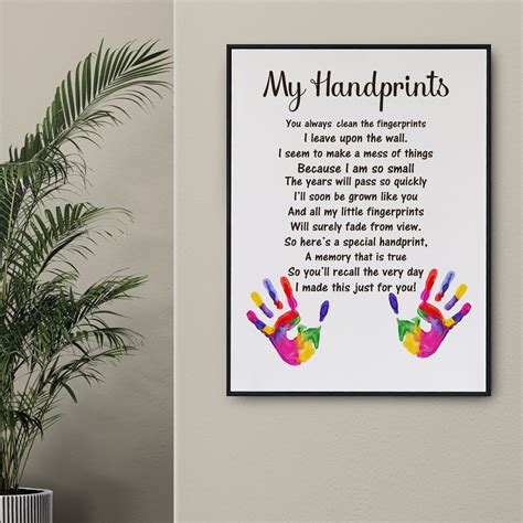 Fathers Day Handprint Happy Fathers Day Fathers Day Footprint Art Hot